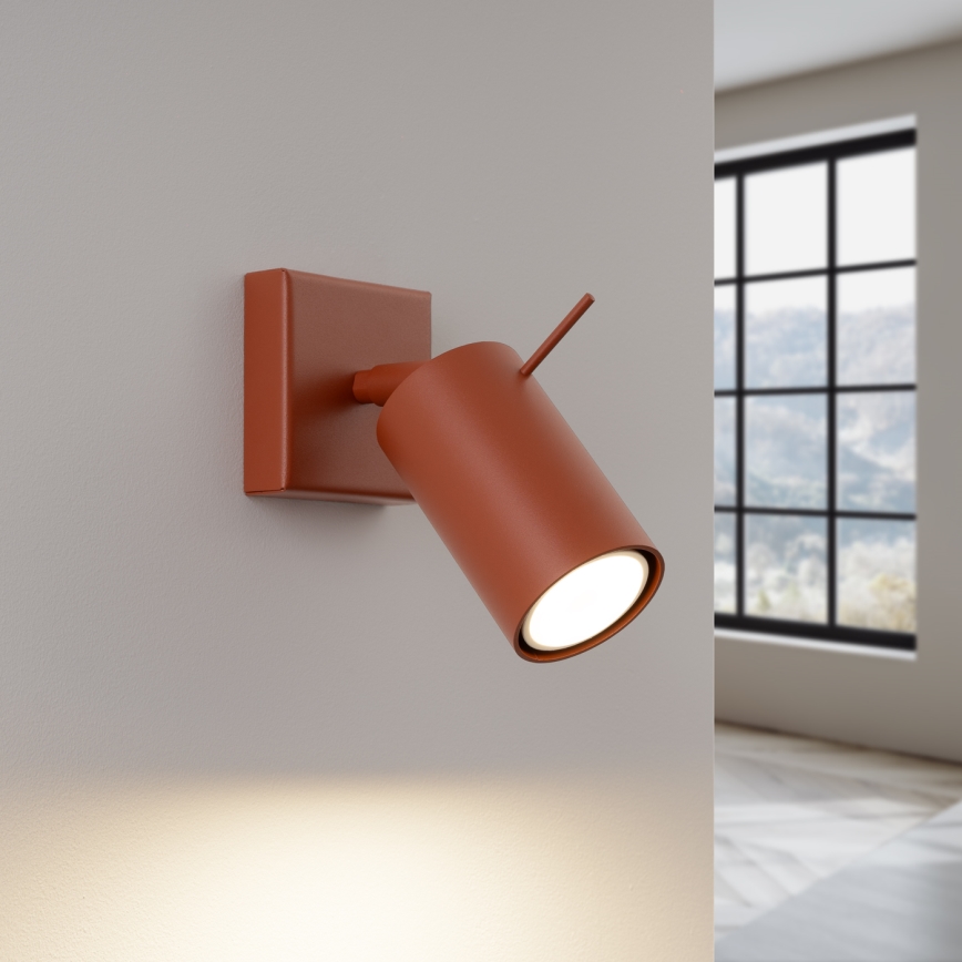 Faretto da parete RING 1xGU10/10W/230V rosso