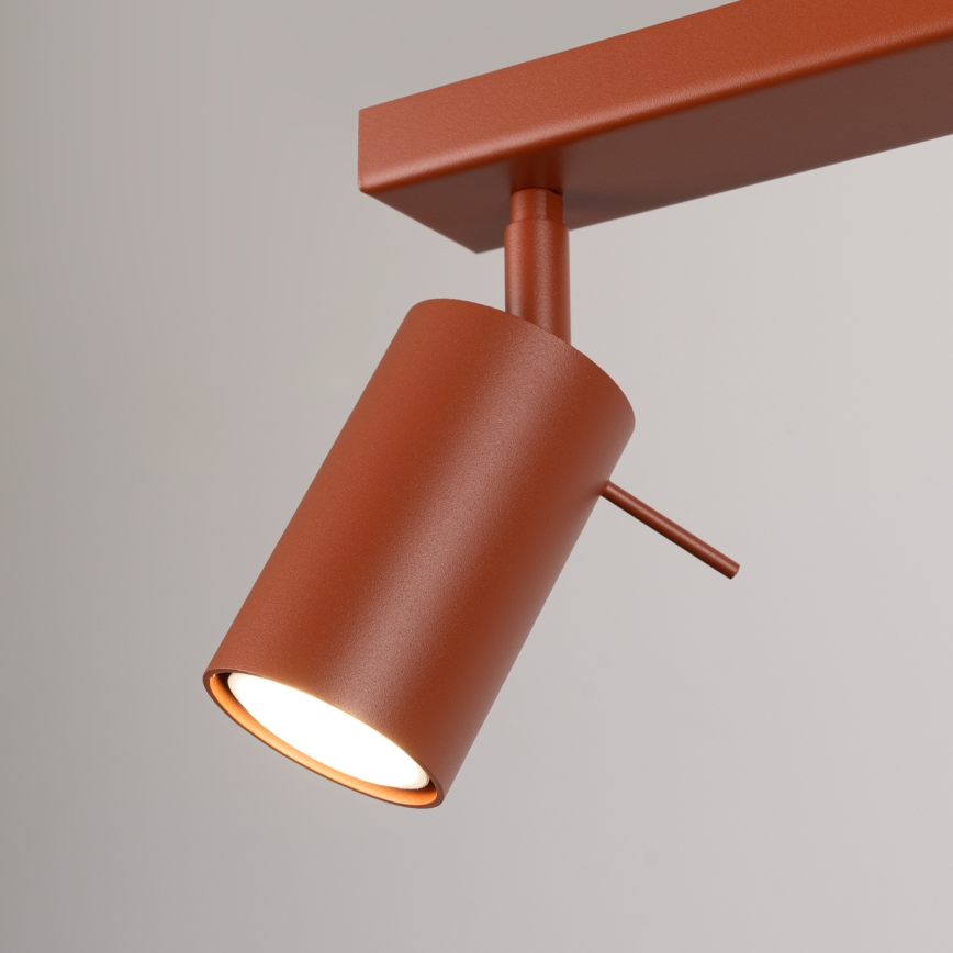 Faretto RING 2xGU10/10W/230V rosso