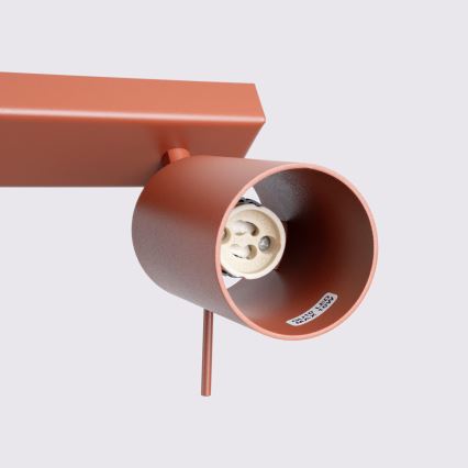 Faretto RING 2xGU10/10W/230V rosso