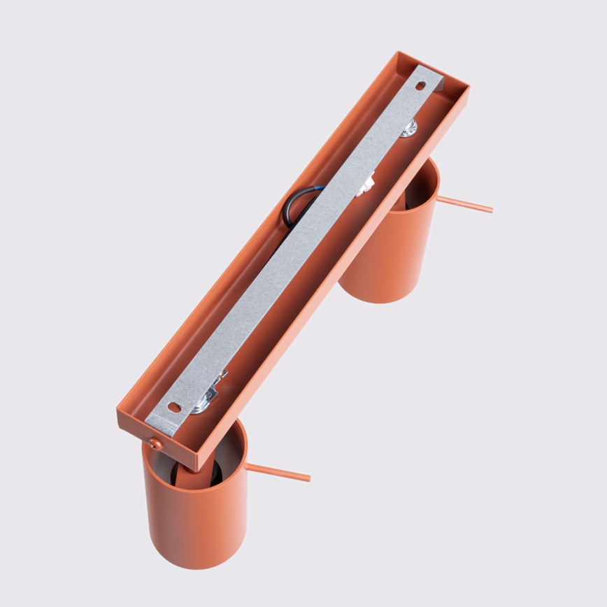 Faretto RING 2xGU10/10W/230V rosso
