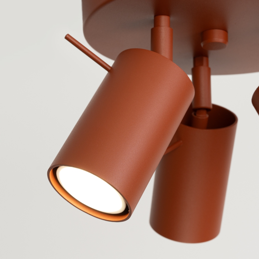 Faretto RING 3xGU10/10W/230V rosso