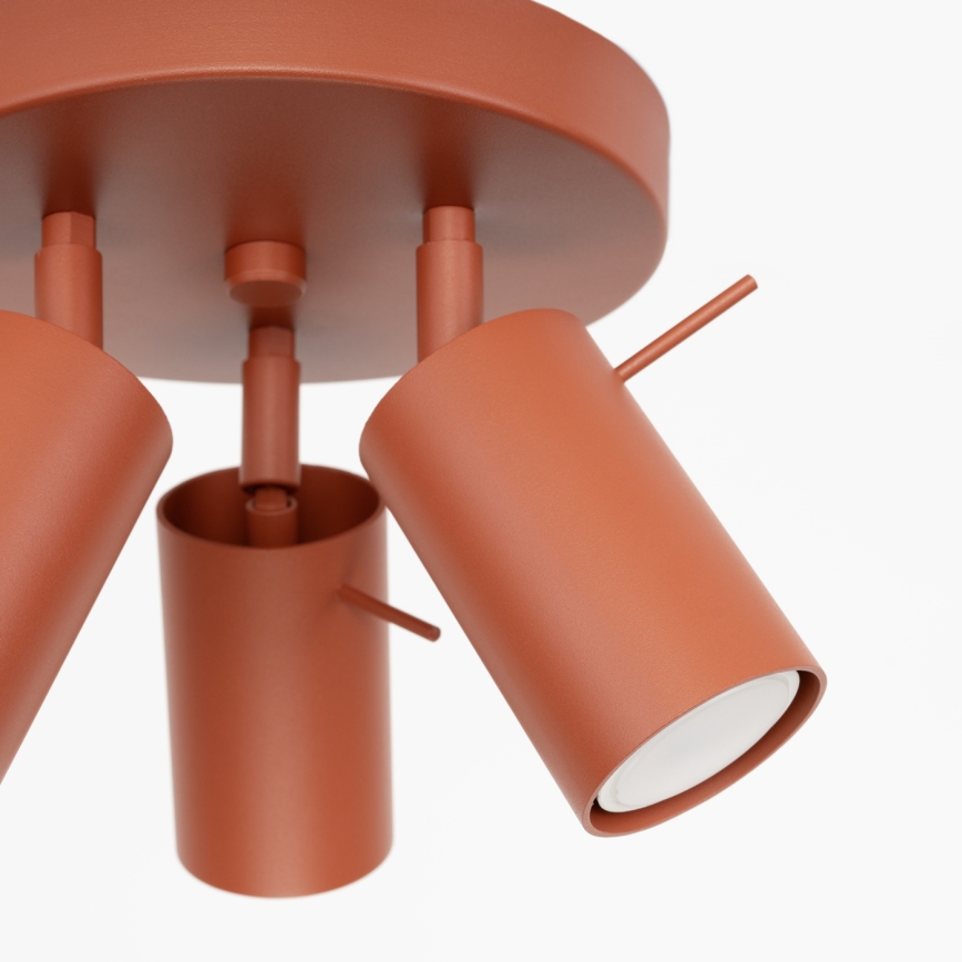 Faretto RING 3xGU10/10W/230V rosso