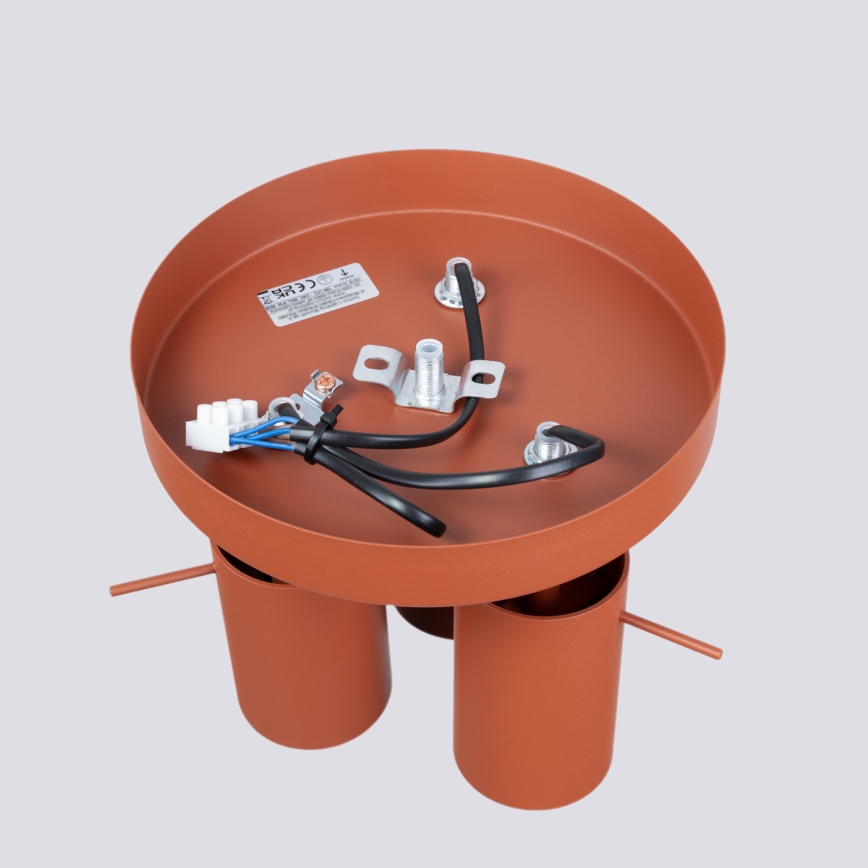 Faretto RING 3xGU10/10W/230V rosso