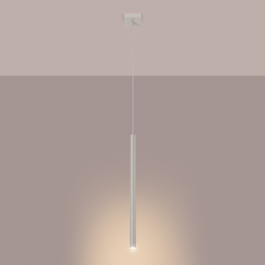Lampadario a sospensione con filo PASTELO 1xG9/8W/230V color crema