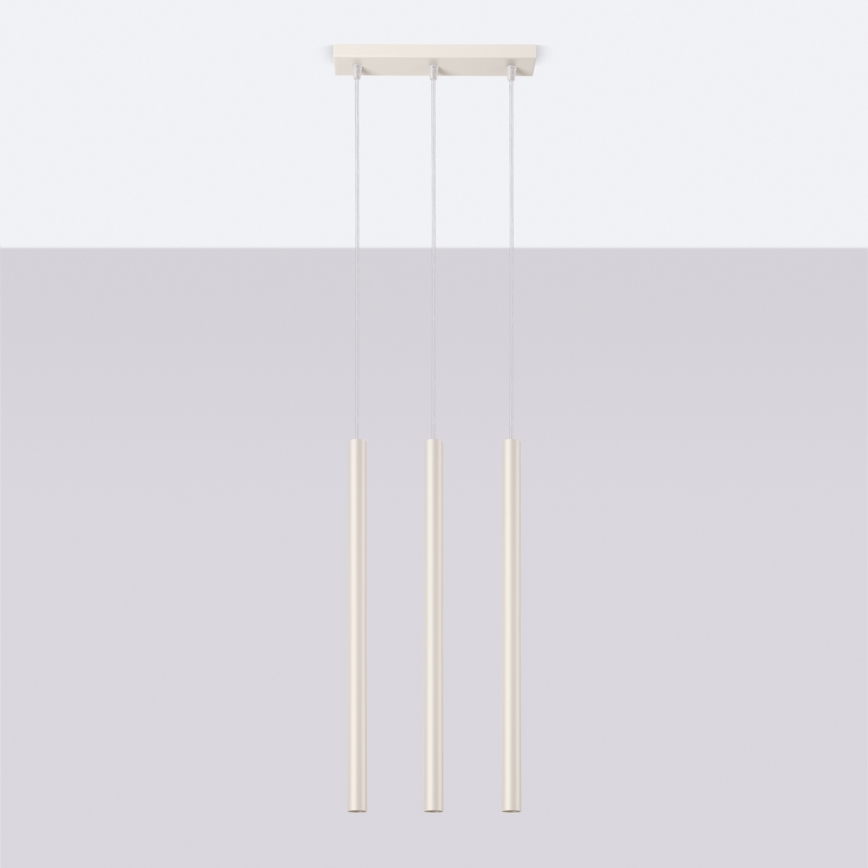 Lampadario a sospensione con filo PASTELO 3xG9/8W/230V color crema