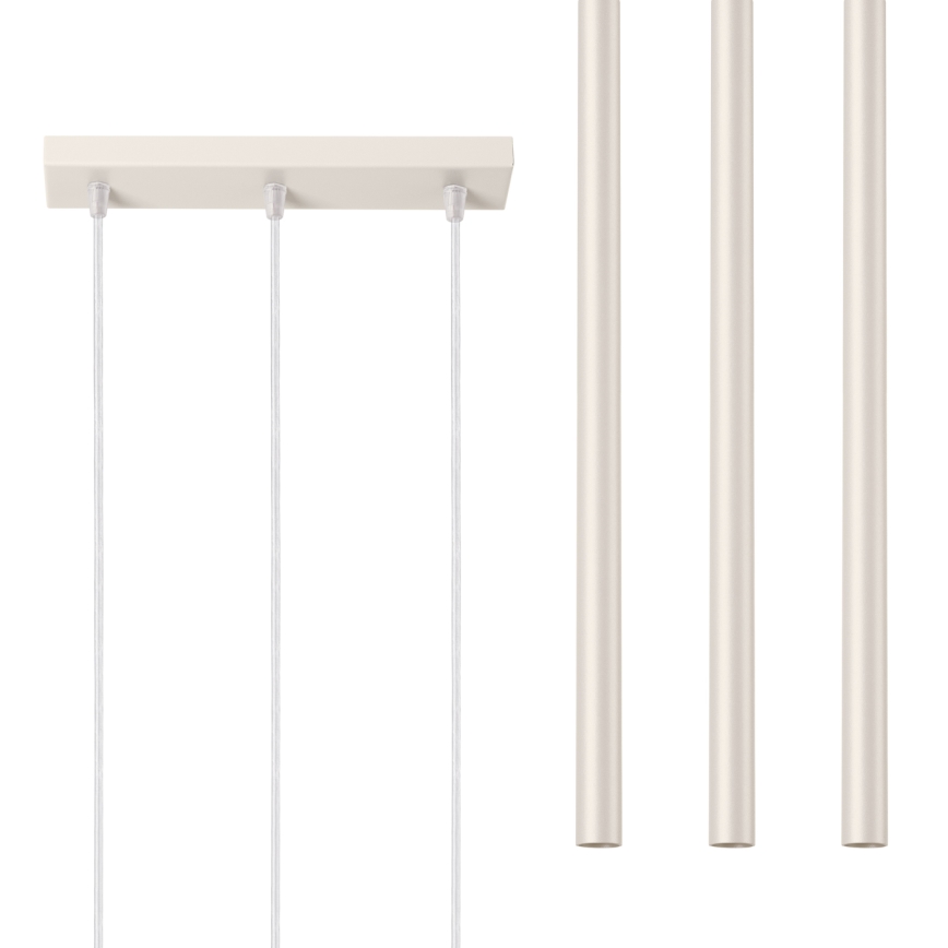 Lampadario a sospensione con filo PASTELO 3xG9/8W/230V color crema