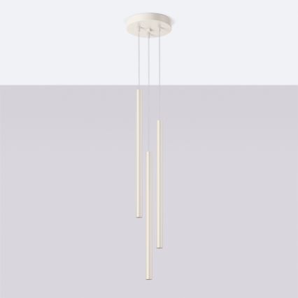 Lampadario a sospensione con filo PASTELO 3xG9/8W/230V color crema