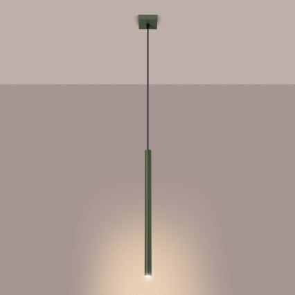 Lampadario a sospensione con filo PASTELO 1xG9/8W/230V verde