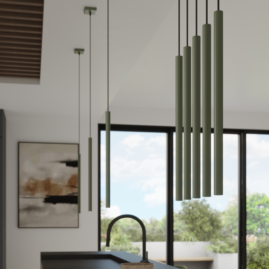 Lampadario a sospensione con filo PASTELO 1xG9/8W/230V verde