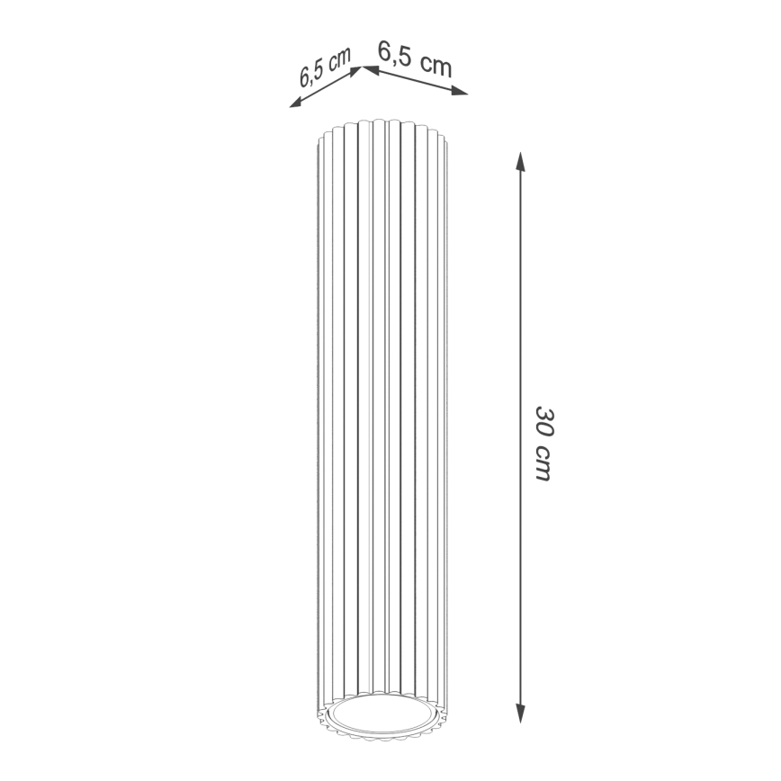 Faretto KARBON 1xGU10/10W/230V 30 cm bianco