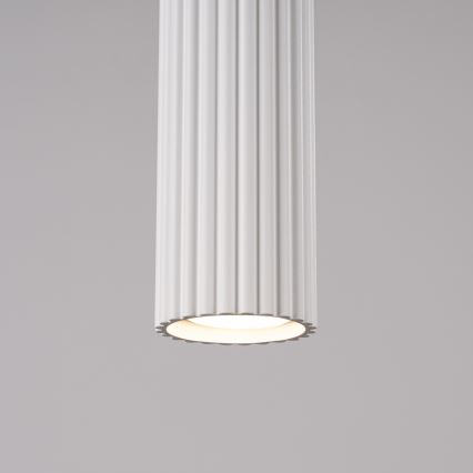 Lampadario a sospensione con filo KARBON 2xGU10/10W/230V bianco
