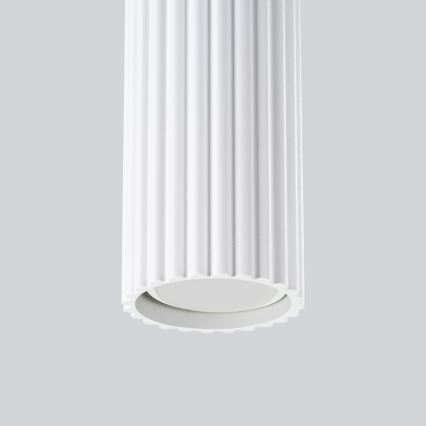 Lampadario a sospensione con filo KARBON 2xGU10/10W/230V bianco