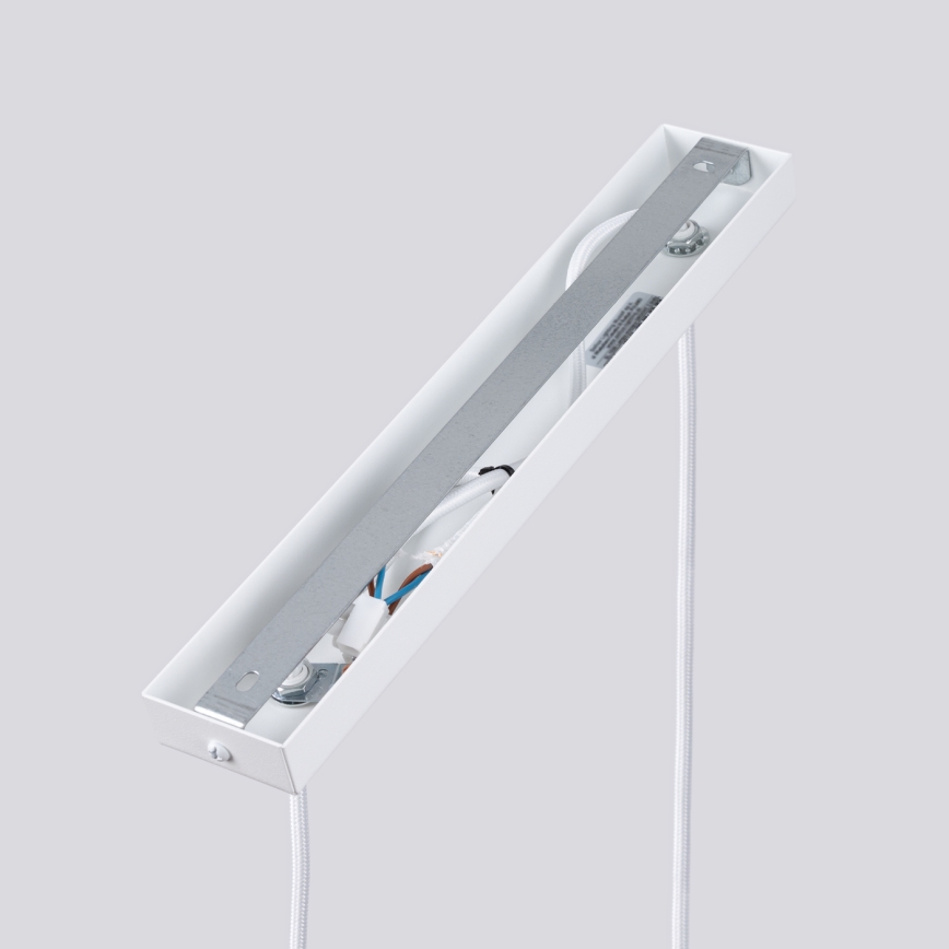 Lampadario a sospensione con filo KARBON 2xGU10/10W/230V bianco