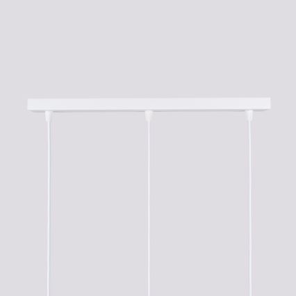 Lampadario a sospensione con filo KARBON 3xGU10/10W/230V bianco