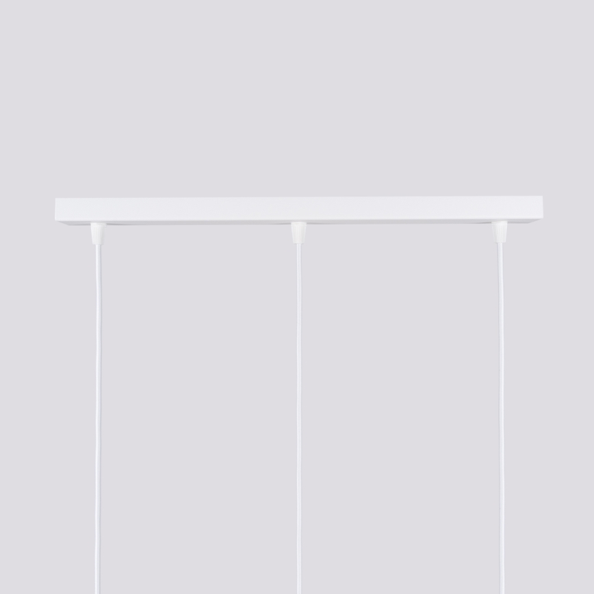 Lampadario a sospensione con filo KARBON 3xGU10/10W/230V bianco