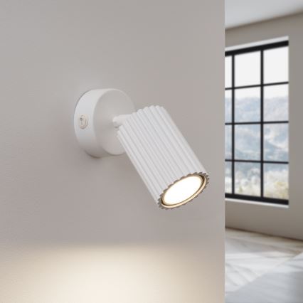 Faretto da parete KARBON 1xGU10/10W/230V bianco