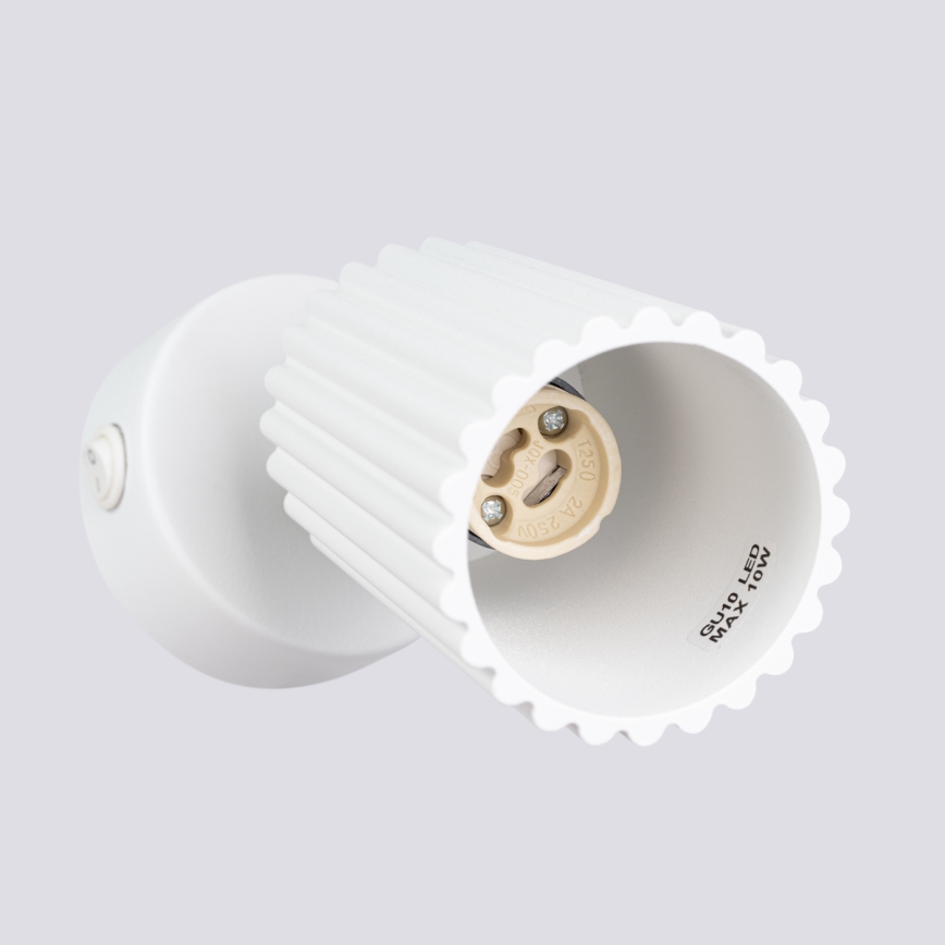 Faretto da parete KARBON 1xGU10/10W/230V bianco