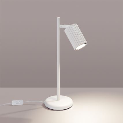 Lampada da tavolo KARBON 1xGU10/10W/230V bianco