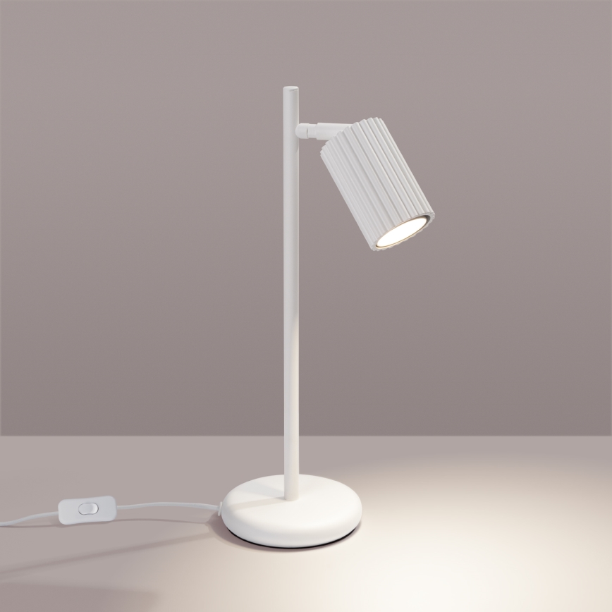 Lampada da tavolo KARBON 1xGU10/10W/230V bianco