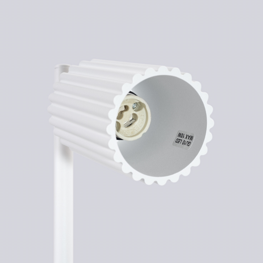 Lampada da tavolo KARBON 1xGU10/10W/230V bianco