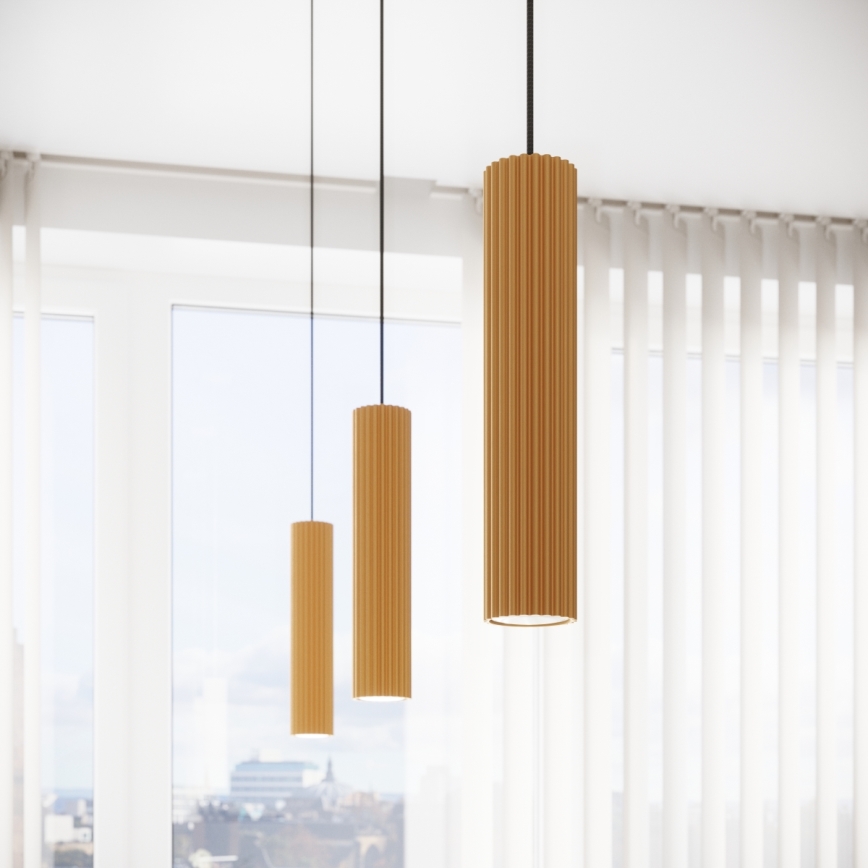 Lampadario a sospensione con filo KARBON 1xGU10/10W/230V oro