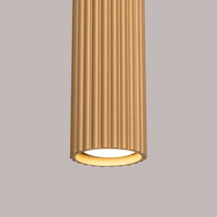 Lampadario a sospensione con filo KARBON 1xGU10/10W/230V oro
