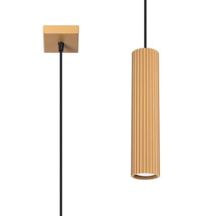 Lampadario a sospensione con filo KARBON 1xGU10/10W/230V oro