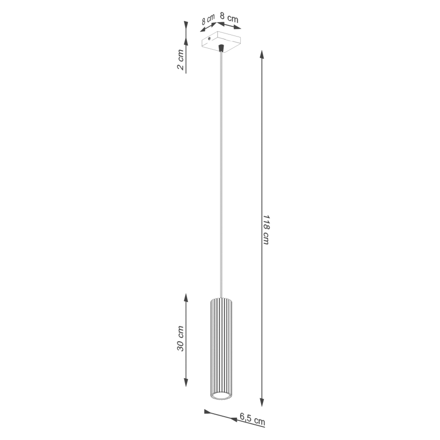 Lampadario a sospensione con filo KARBON 1xGU10/10W/230V oro