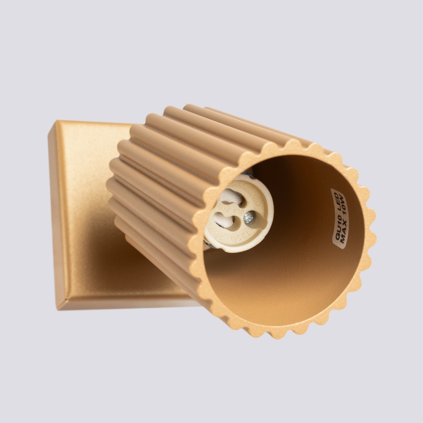 Faretto da parete KARBON 1xGU10/10W/230V oro
