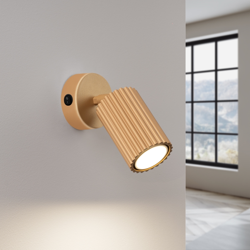 Faretto da parete KARBON 1xGU10/10W/230V oro