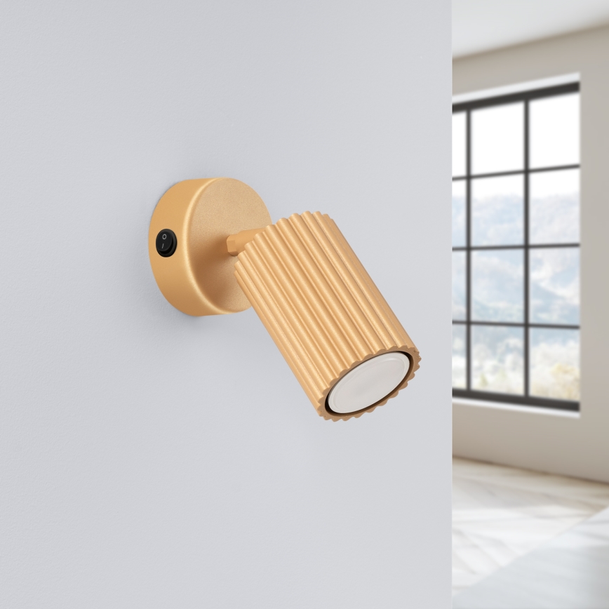 Faretto da parete KARBON 1xGU10/10W/230V oro