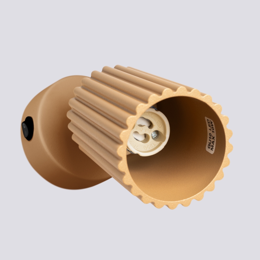 Faretto da parete KARBON 1xGU10/10W/230V oro