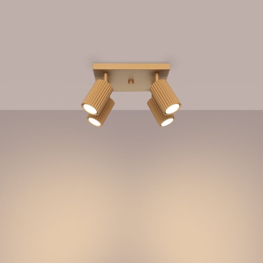 Faretto KARBON 4xGU10/10W/230V oro