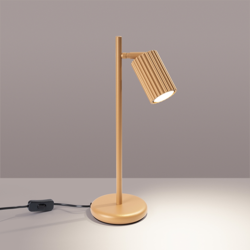 Lampada da tavolo KARBON 1xGU10/10W/230V oro
