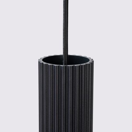 Lampadario a sospensione con filo KARBON 1xGU10/10W/230V nero