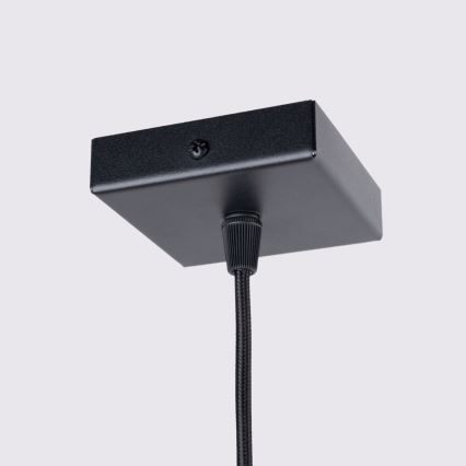 Lampadario a sospensione con filo KARBON 1xGU10/10W/230V nero