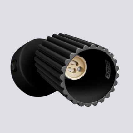Faretto da parete KARBON 1xGU10/10W/230V nero