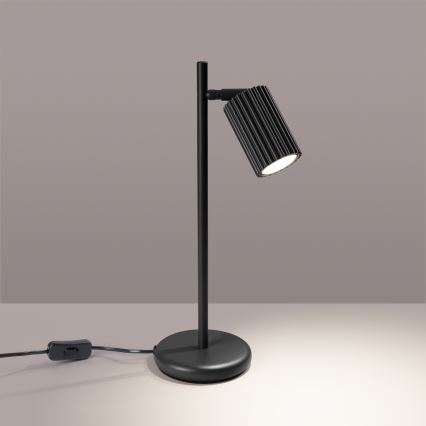 Lampada da tavolo KARBON 1xGU10/10W/230V nero