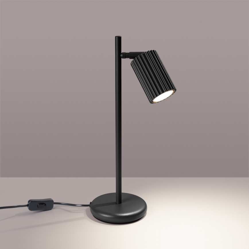 Lampada da tavolo KARBON 1xGU10/10W/230V nero