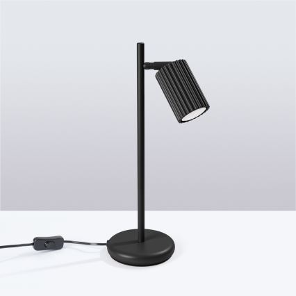 Lampada da tavolo KARBON 1xGU10/10W/230V nero