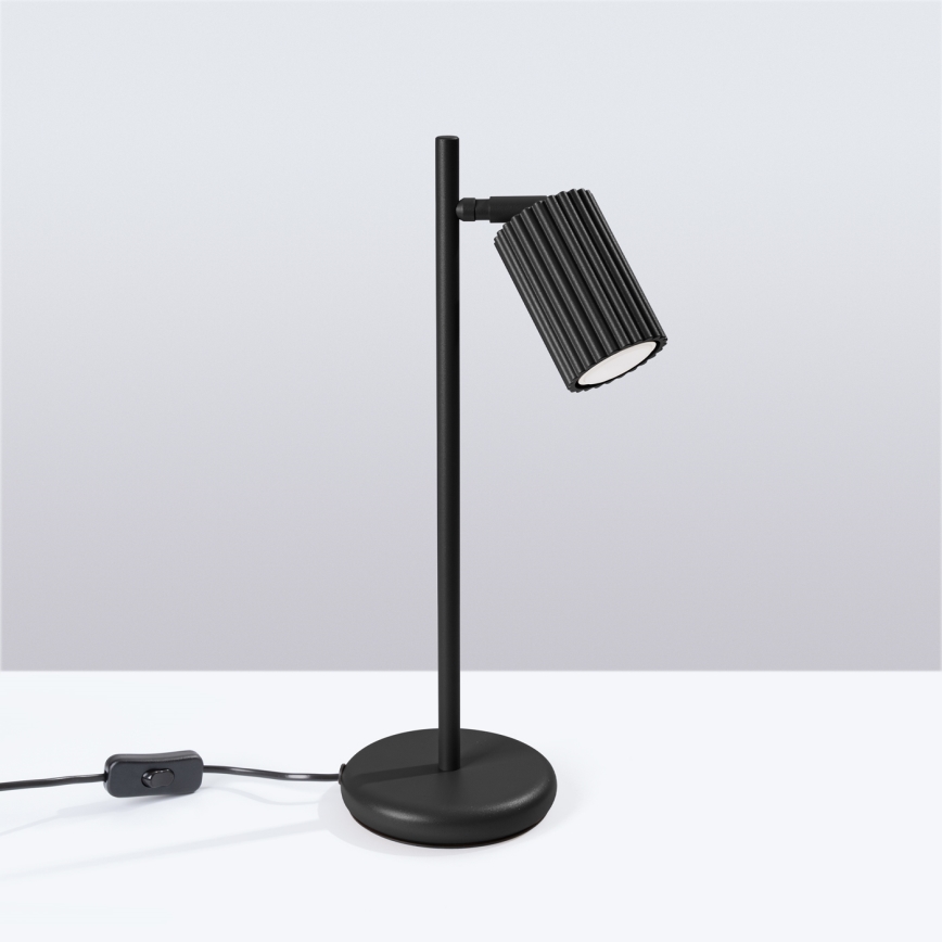 Lampada da tavolo KARBON 1xGU10/10W/230V nero