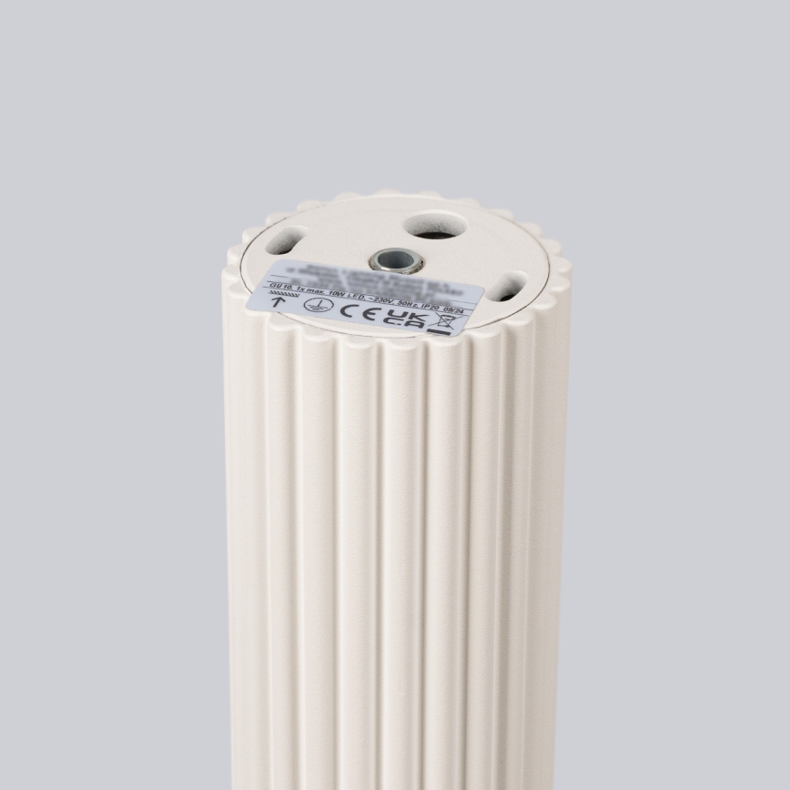 Faretto KARBON 1xGU10/10W/230V 30 cm color crema