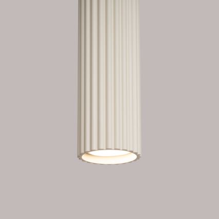 Lampadario a sospensione con filo KARBON 1xGU10/10W/230V color crema