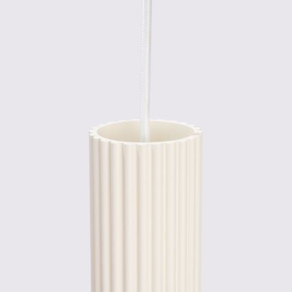 Lampadario a sospensione con filo KARBON 1xGU10/10W/230V color crema