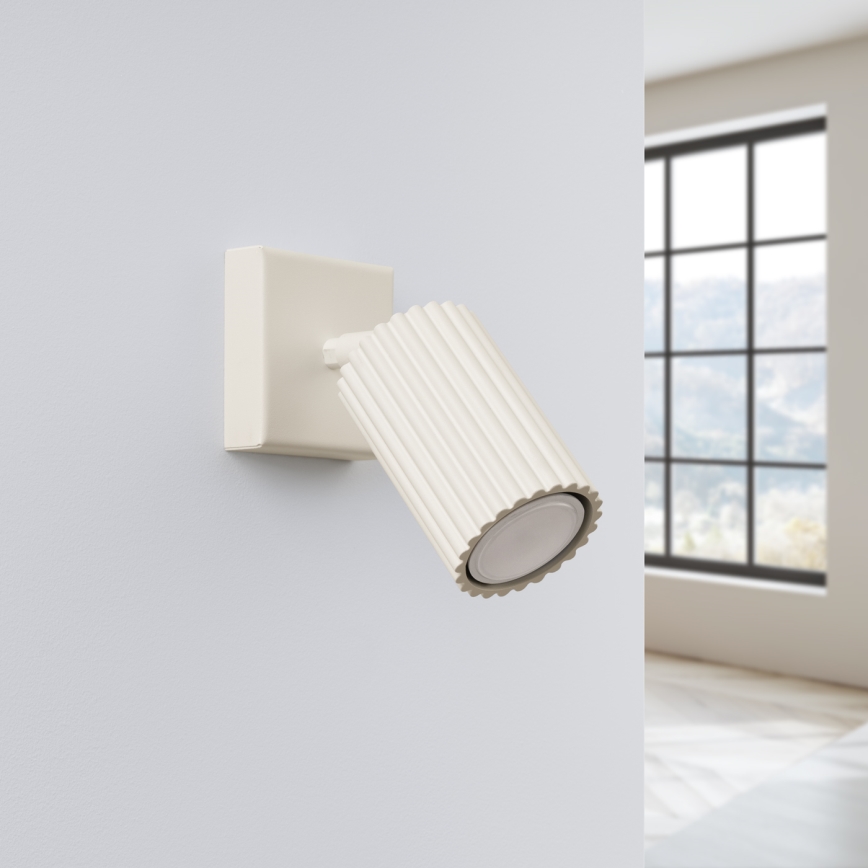 Faretto da parete KARBON 1xGU10/10W/230V color crema