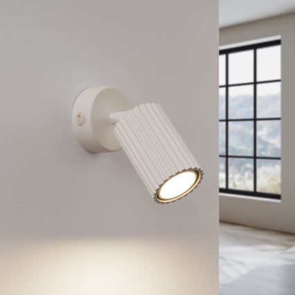 Faretto da parete KARBON 1xGU10/10W/230V color crema