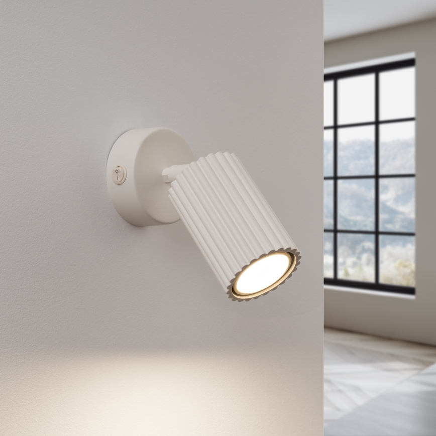 Faretto da parete KARBON 1xGU10/10W/230V color crema