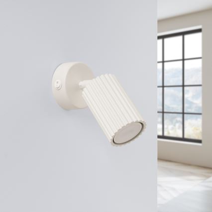 Faretto da parete KARBON 1xGU10/10W/230V color crema