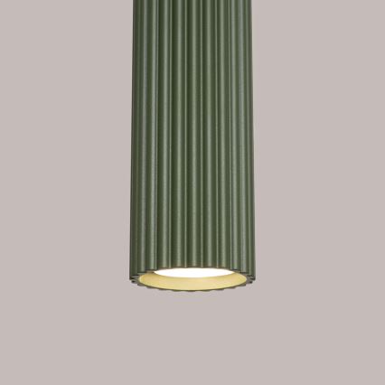 Lampadario a sospensione con filo KARBON 1xGU10/10W/230V verde
