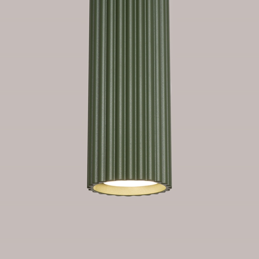 Lampadario a sospensione con filo KARBON 1xGU10/10W/230V verde